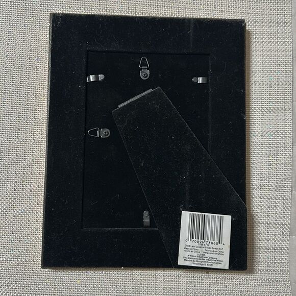 ULTIMA Vintage Style Gold Leaf Laser w/Drawn Silver Beads 5 x 7 Picture Frame - Picture 3 of 11